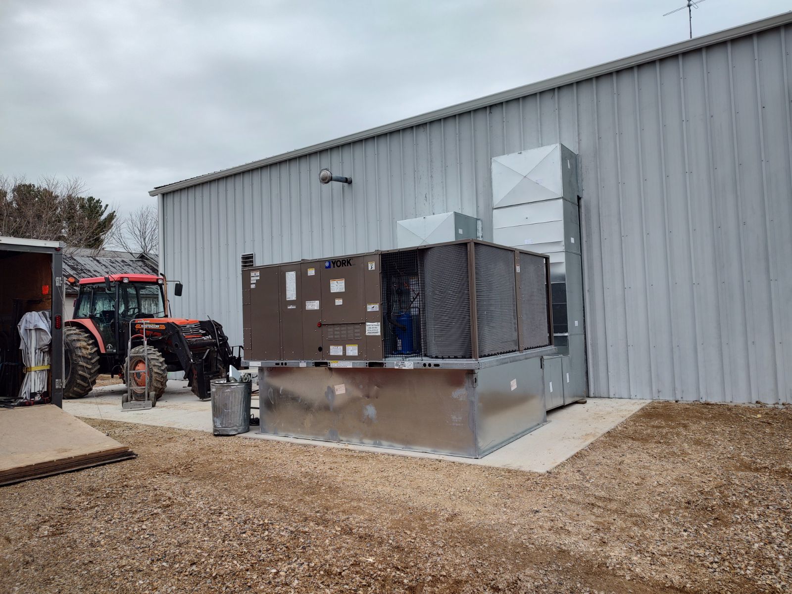 Large commercial YORK HVAC system